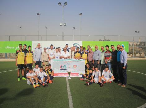 غزة الرياضي وموظفو القدس في مباراة كأس قدسنا لأطفال برج اللقلق