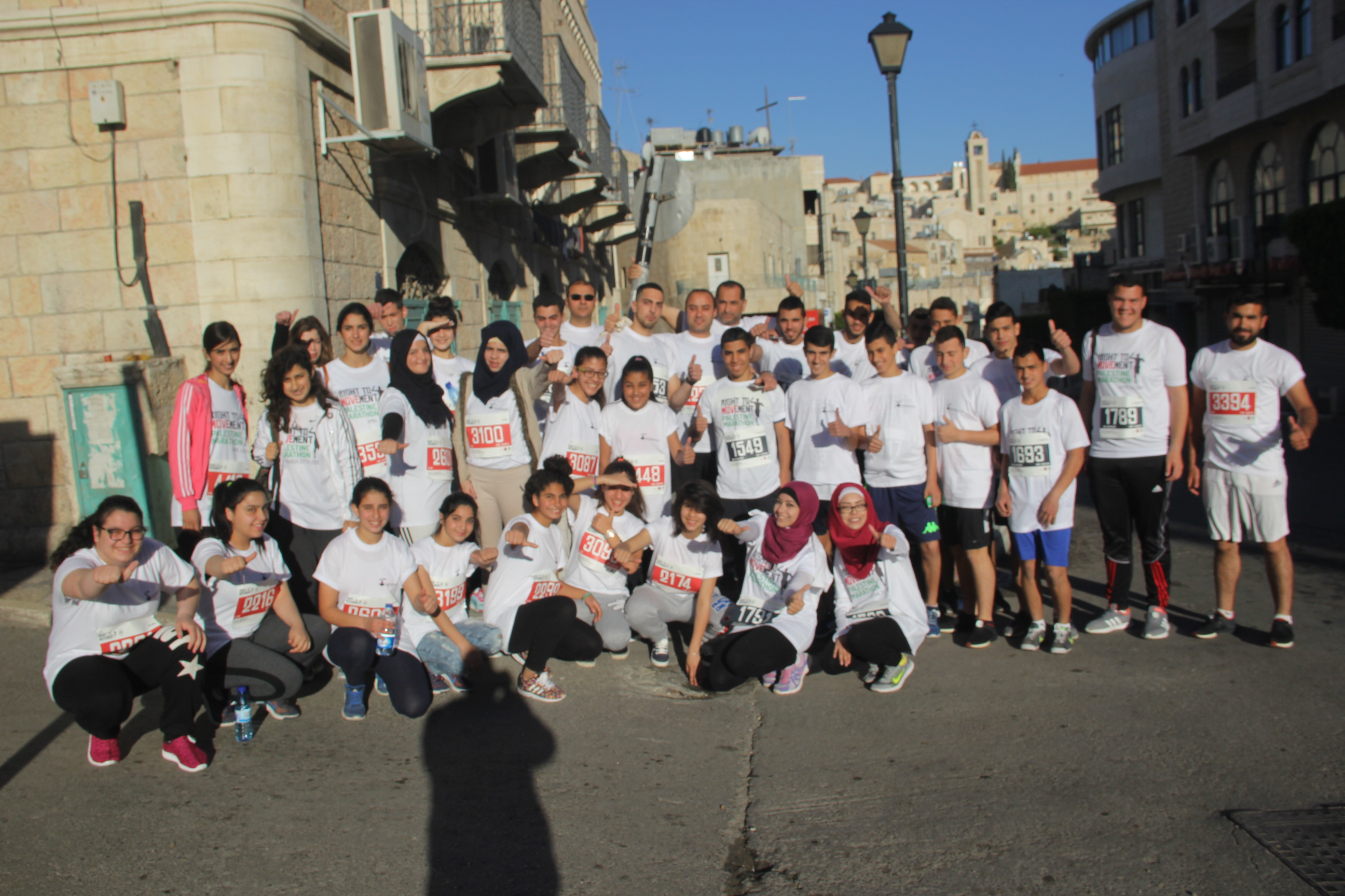 Burj Al-luqluq Team Participates in the fourth Palestinian international Marathon in Bethlehem