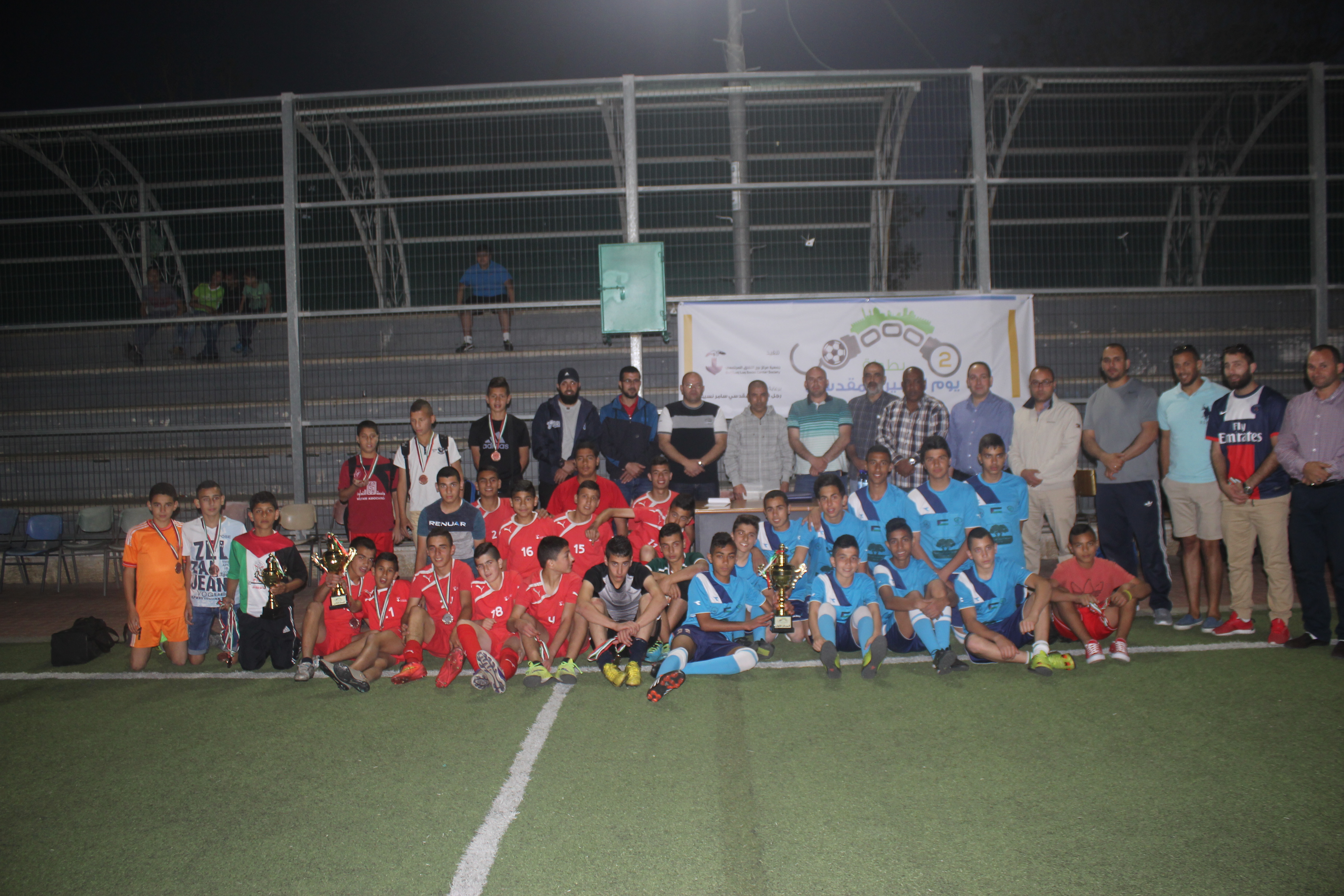 Jerusalemite Prisoner’s Day Tournament – sponsored by the Businessman Samer Nseibeh Honoring Three Jerusalemite teams on Burj Al-Luqluq Facilities