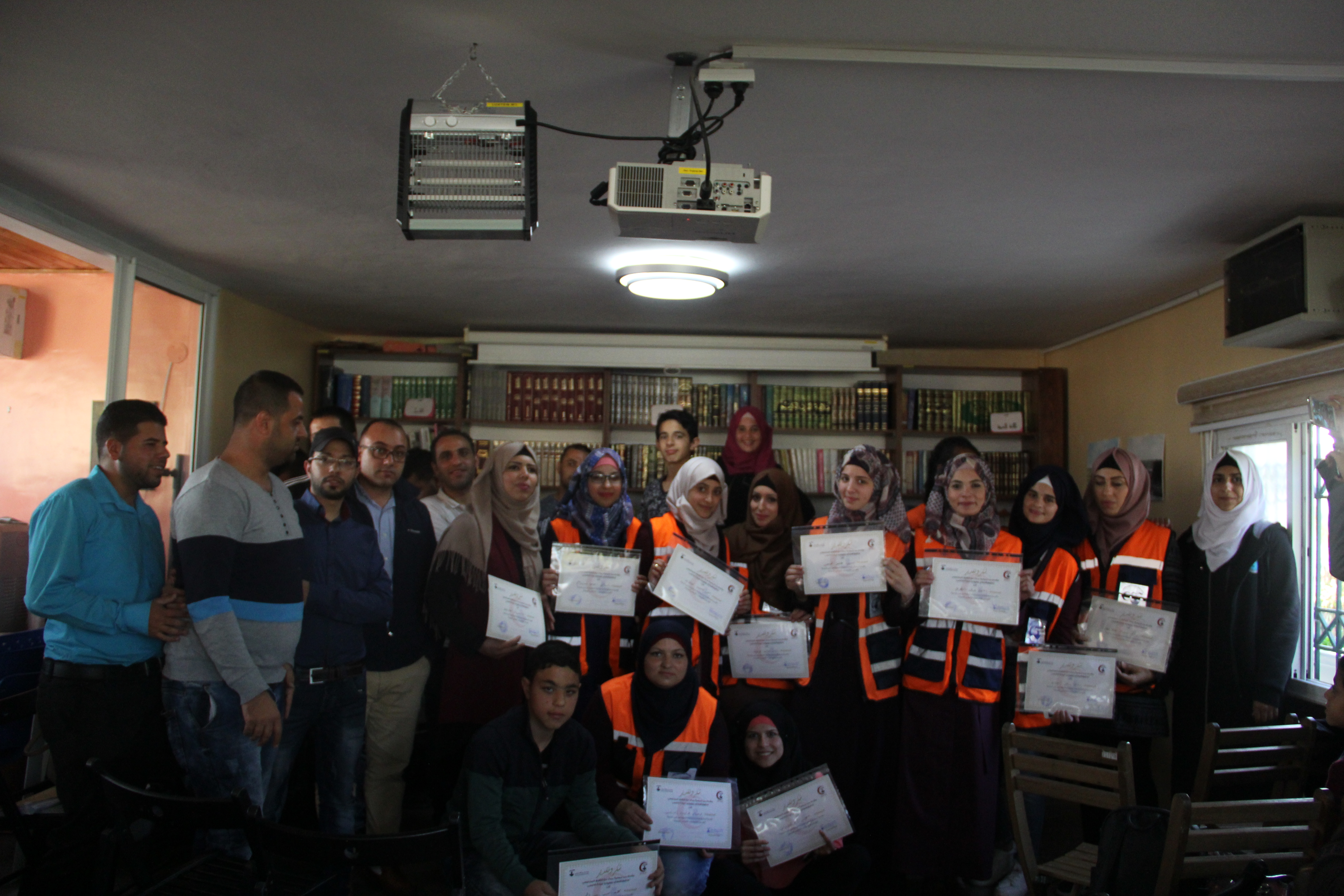 Burj Al-Luqluq Honor the Volunteers of the Firs-Aid Unit