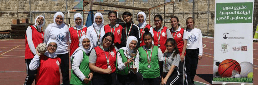 Burj Al-Luqluq Organized female handball championship within Developing School Sports Project